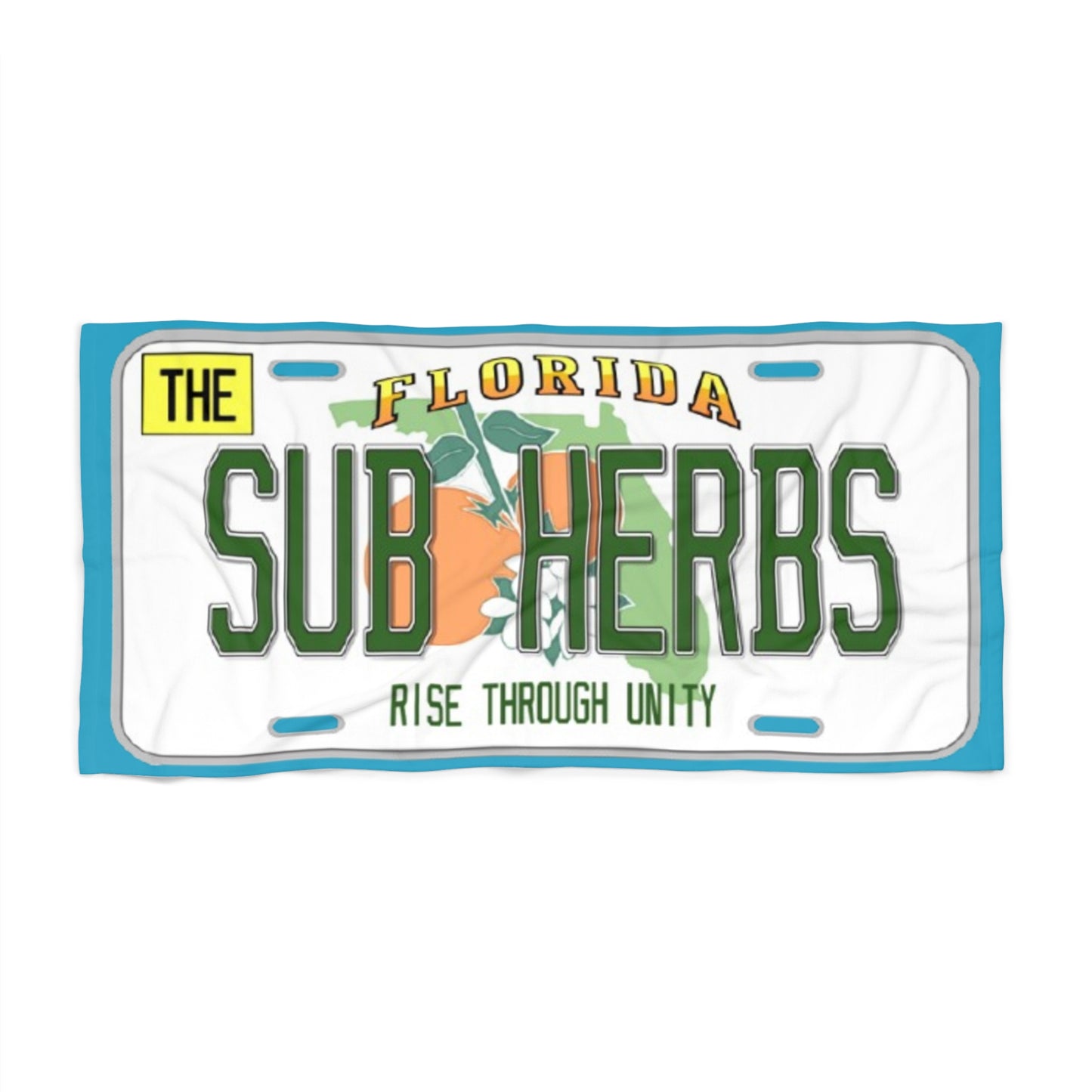 Florida Themed Beach Towel