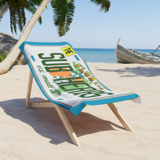 Florida Themed Beach Towel