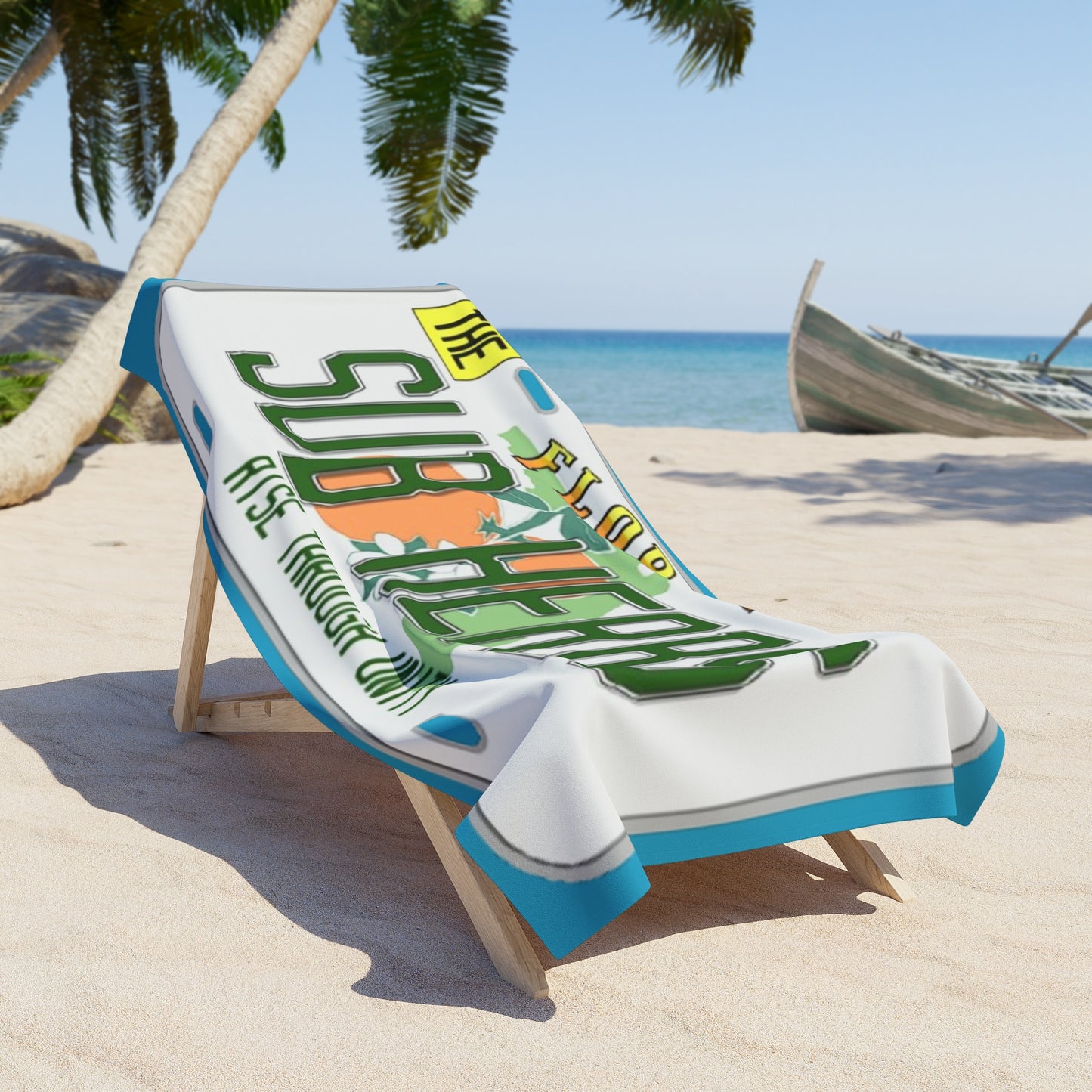 Florida Themed Beach Towel